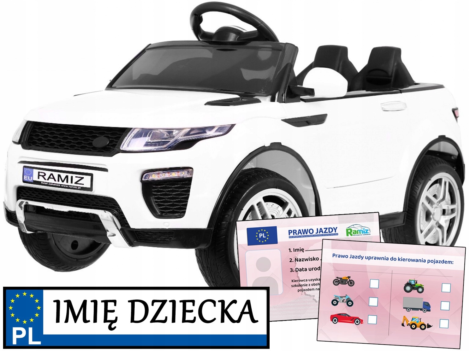 pierwszy samochód na akumulator Rapid Racer pilot dla rodzica Audio