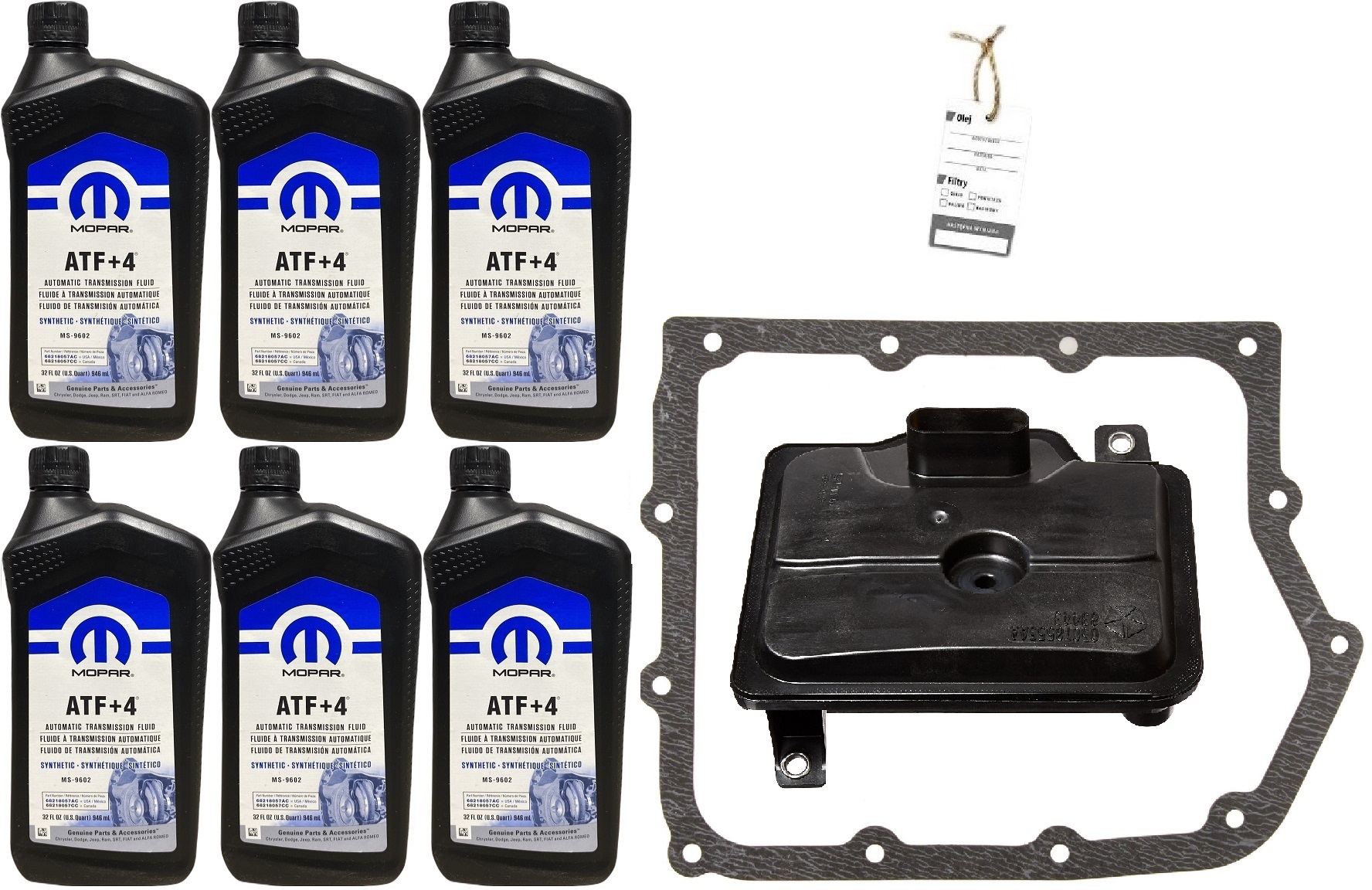 MOPAR ATF+4 + FILTR 68018555AA Z USZCZELKĄ 62TE