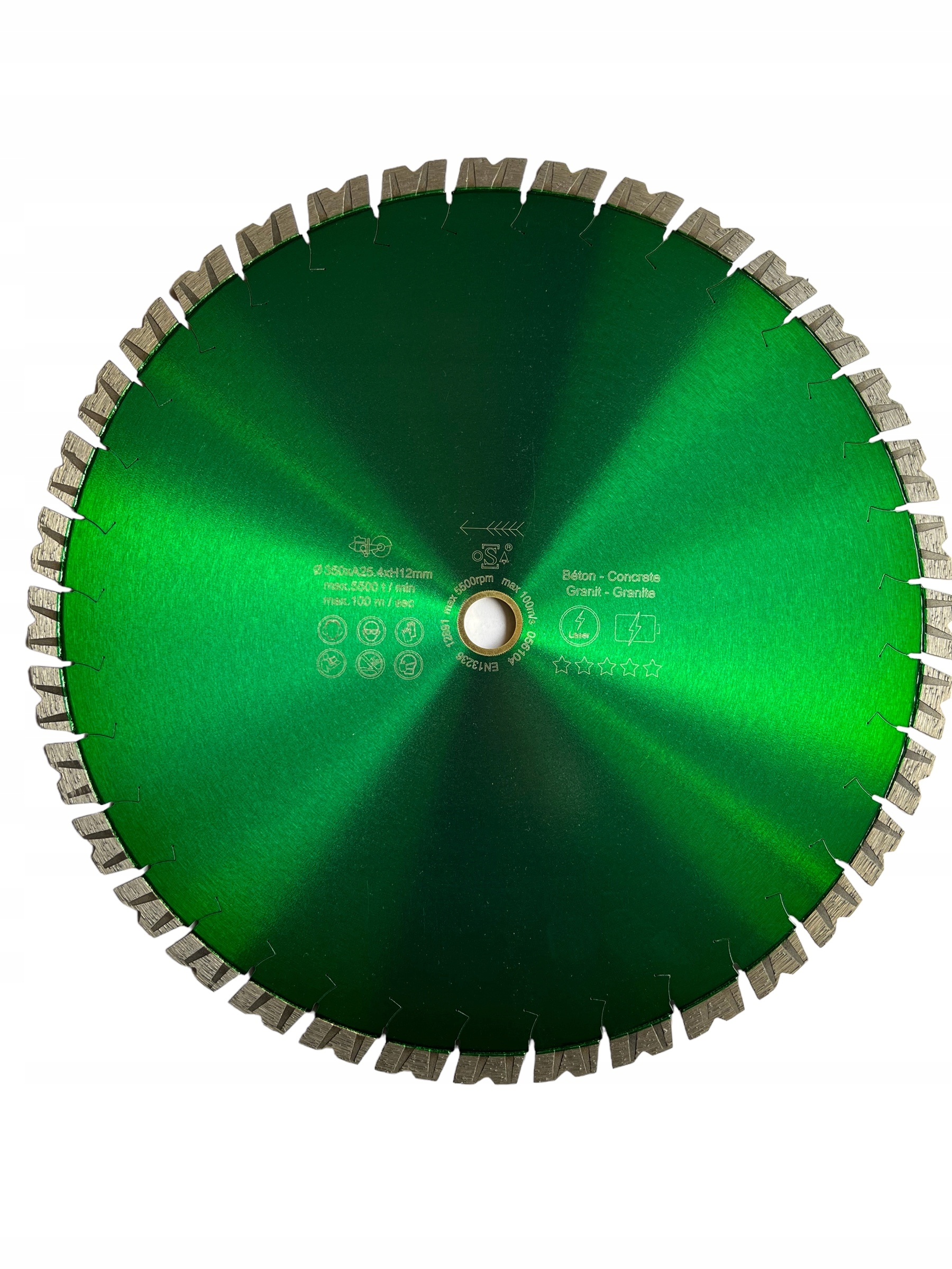 Diamantový kotouč Batery Hand Laser Hard Materials 350xH12xT2,8x25,4 mm