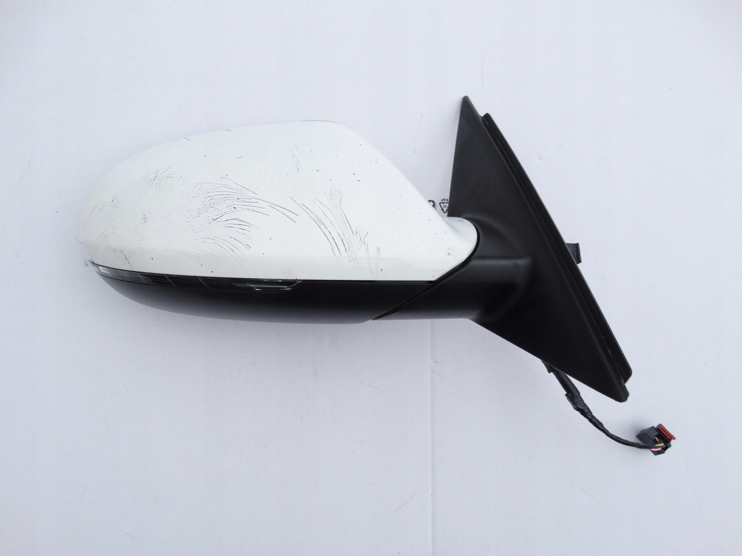 AUDI A6 C7 11-18 mirror right 6 PIN LY9C BIALE original UK