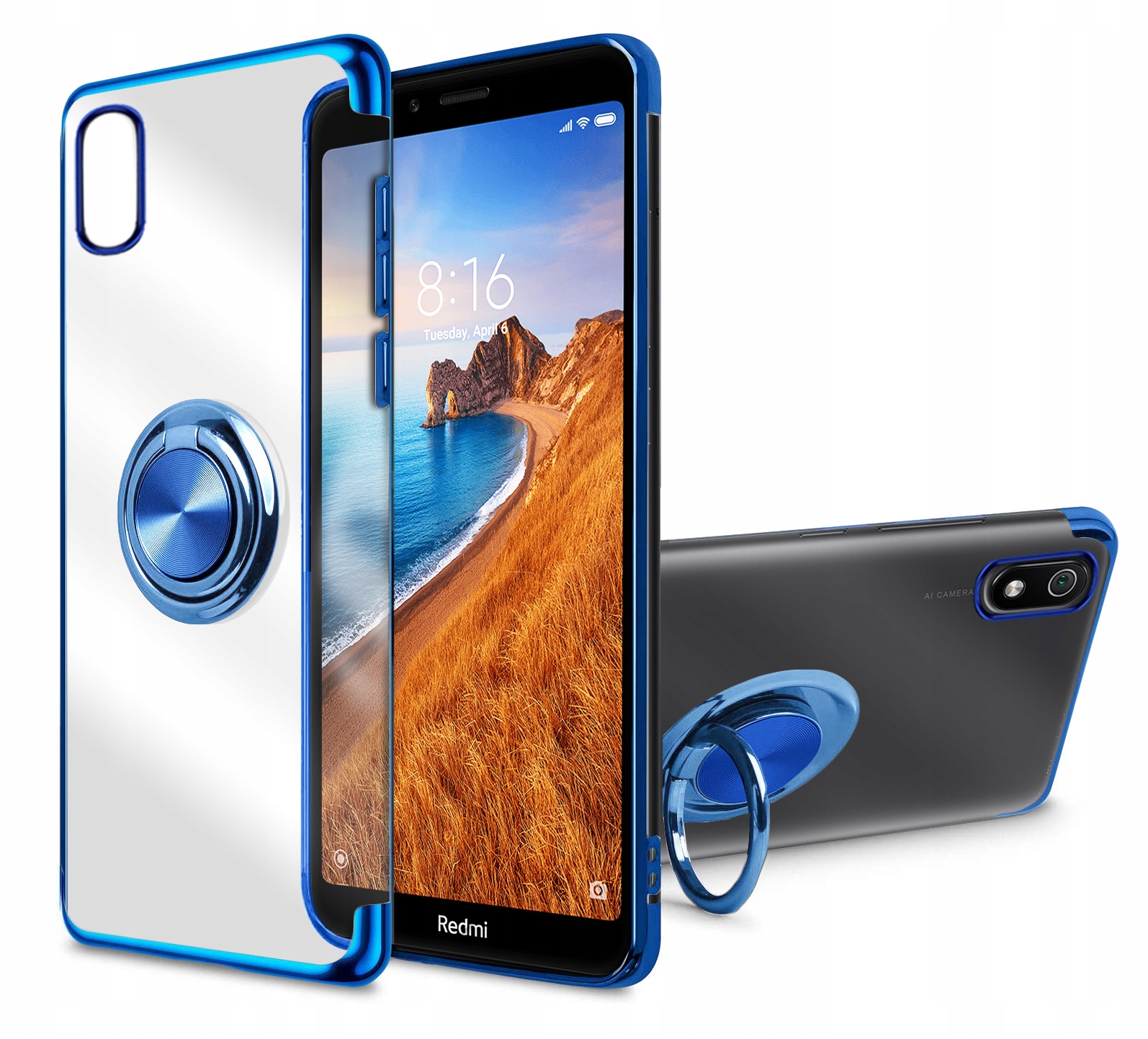 

Etui Uchwyt 360° Clear Ring Do Xiaomi Redmi 7A