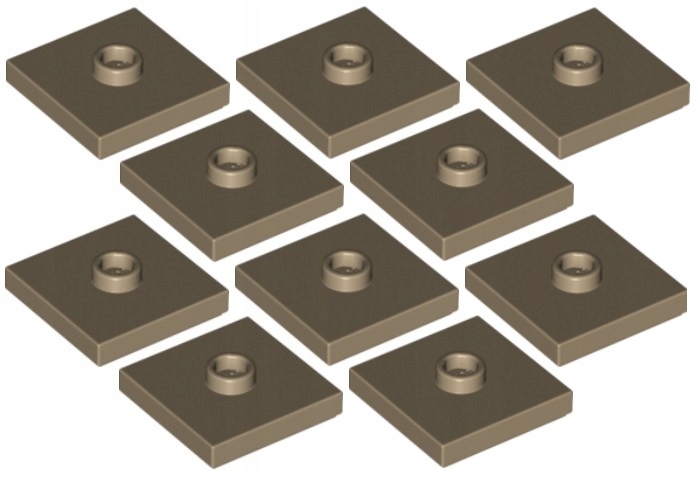 

Lego Pł 2x2 Wypustka C. Beżowa (87580/6126075) x10