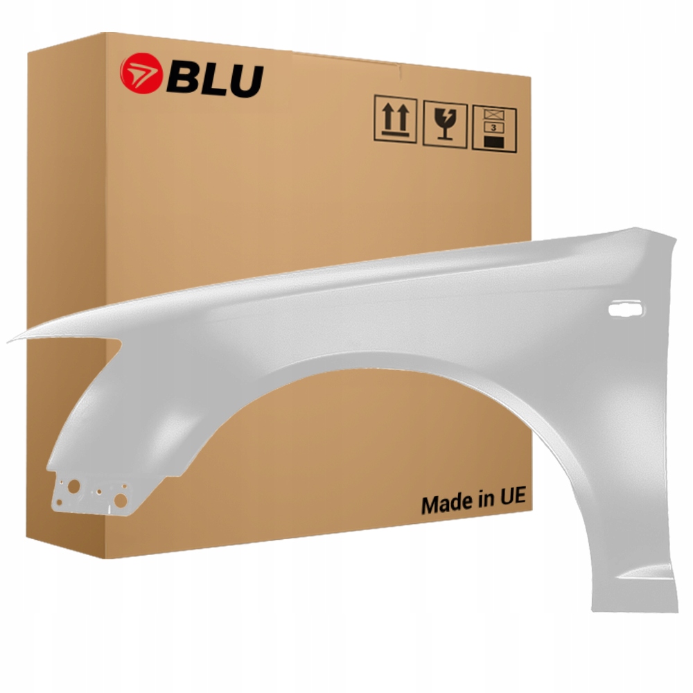 Blu Blatník Audi A6 C6 LY9C levý bílý 04-08 přední IbisWeiss