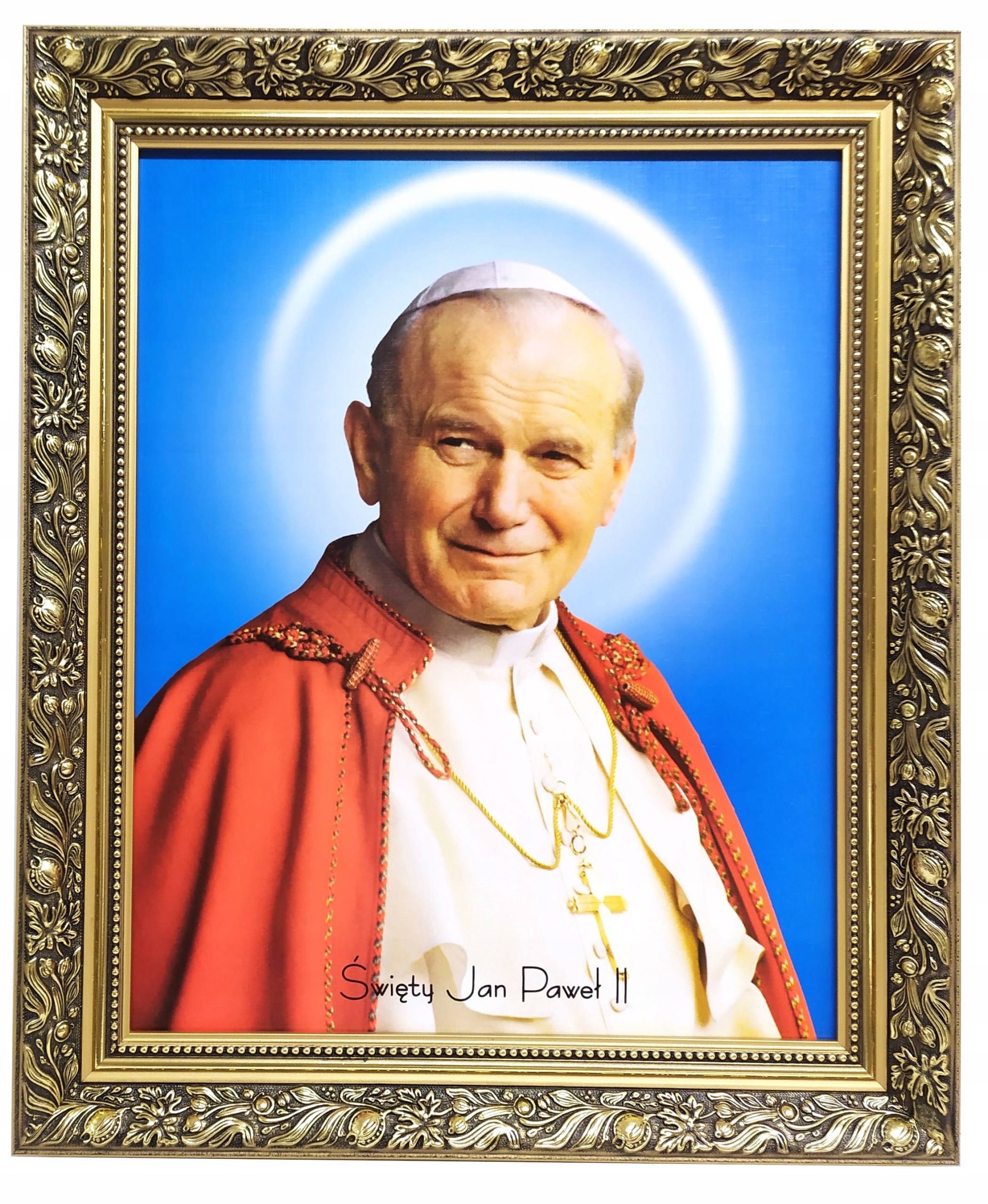 

Obraz W Złotej Ramie 50x60 Papieża Jana Pawła II