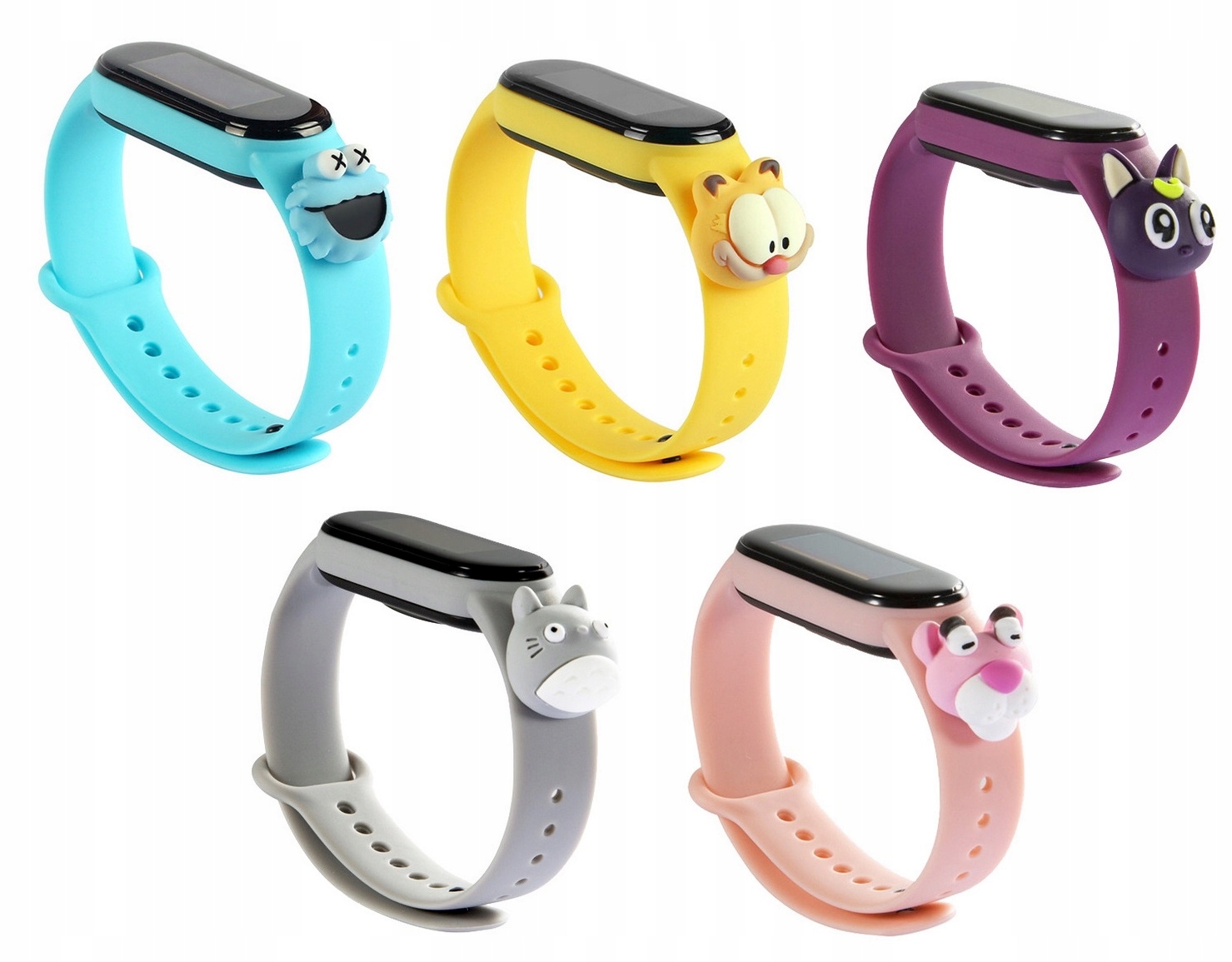 

Zestaw 5 Sztuk Opaska Do Xiaomi MI Band 5 6 Pasek