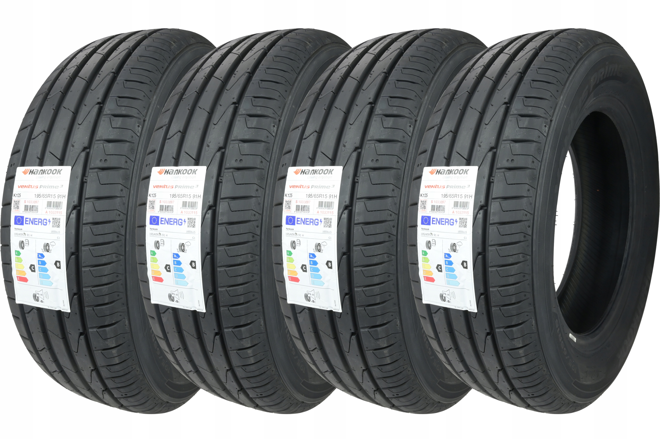 

4 x 195/65R15 91H Ventus Prime 3 K125 Hankook Lato