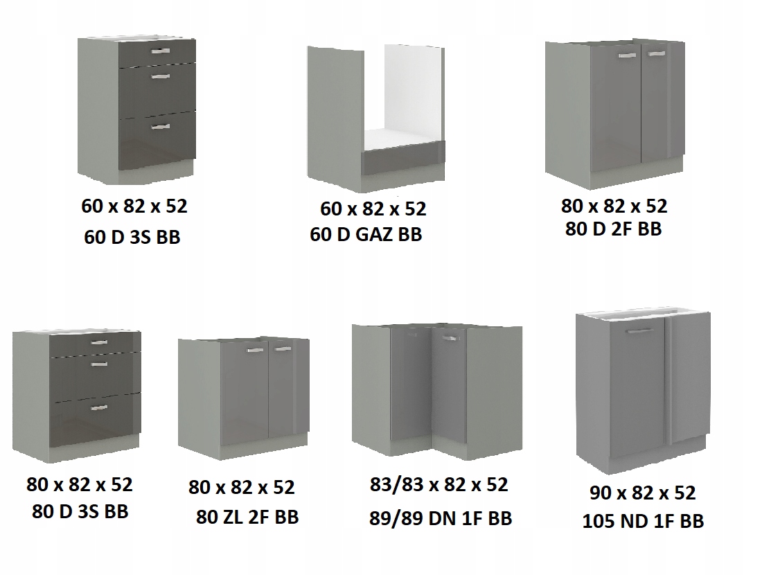 Szafka kuchenna AMAR pod zlewozmywak HIT SPRZEDAŻY Wysokość mebla 82 cm