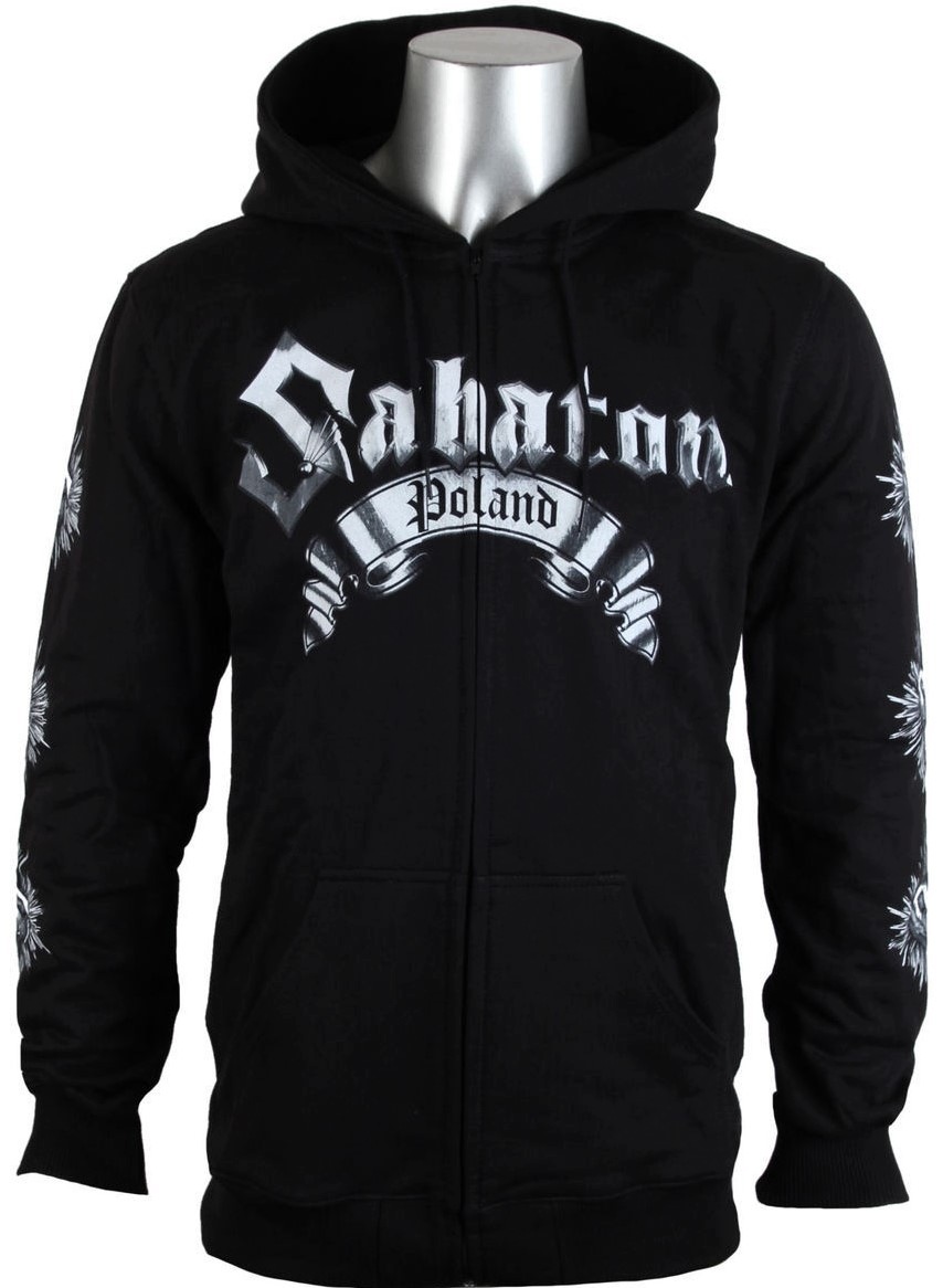 Sabaton Poland kov mikina s kapucí zip M