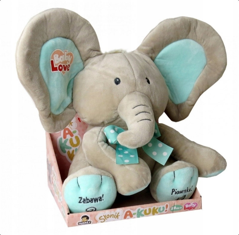 

Interaktywny słonik akuku rusza uszami mówi pl