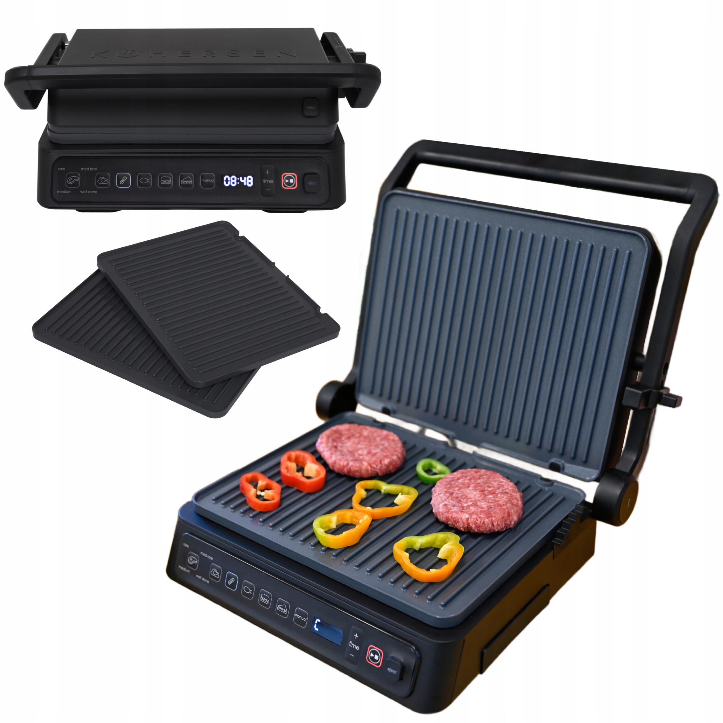 Grill elektryczny Ceramiczny Rozkładany Kohersen Nx Ceramic Smart 2000W