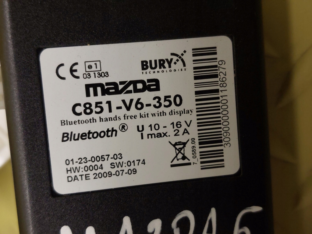 MAZDA 6 II modul BLUETOOTH C851V6350