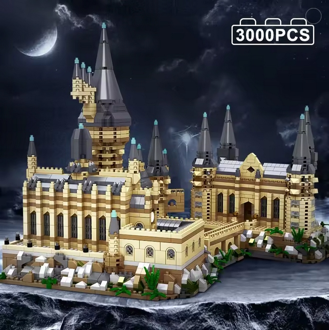 Klocki Mikro Magiczny Zamek 3000 elementów Architektura Średniowieczna