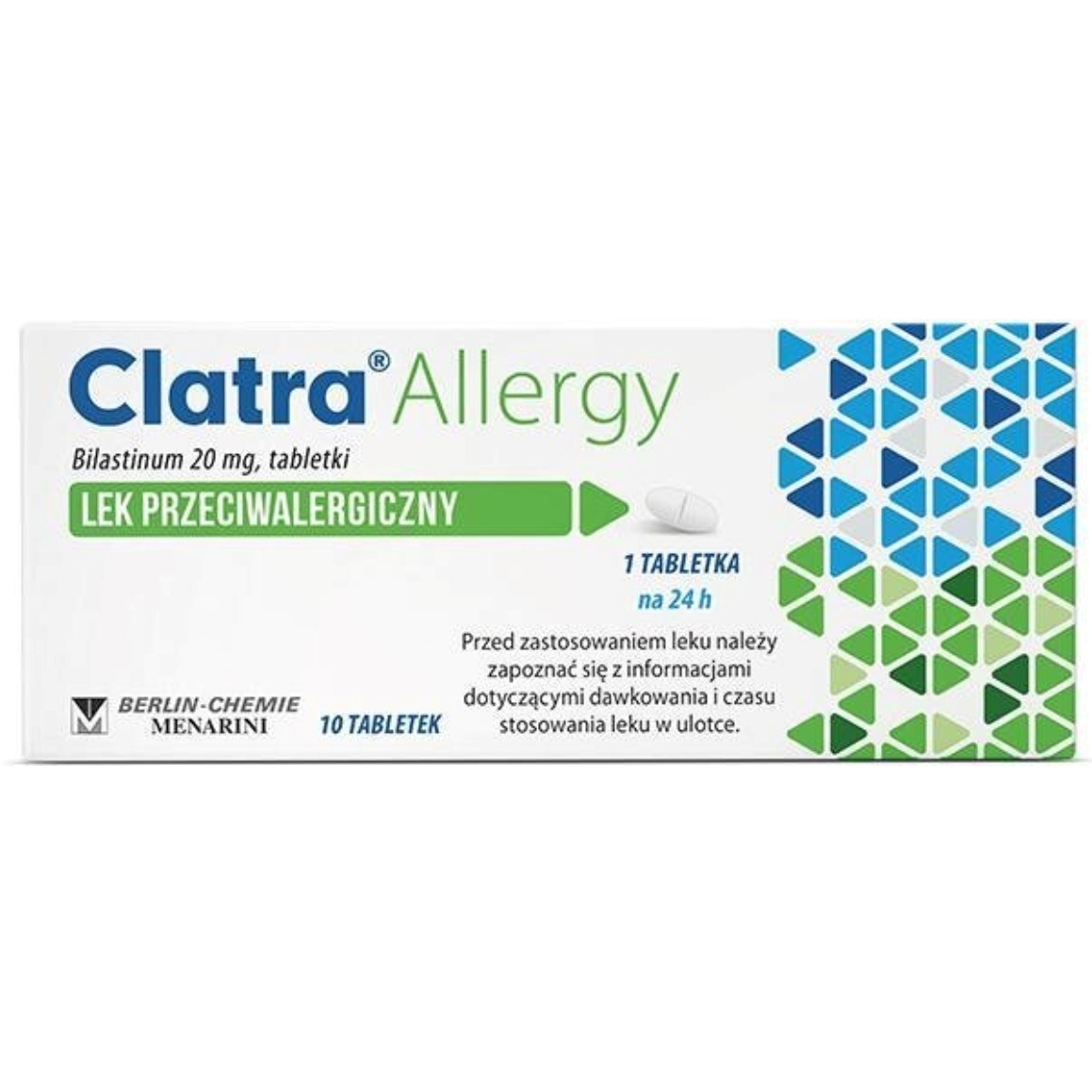CLATRA Allergy противоаллергический препарат 20 мг 10 шт.