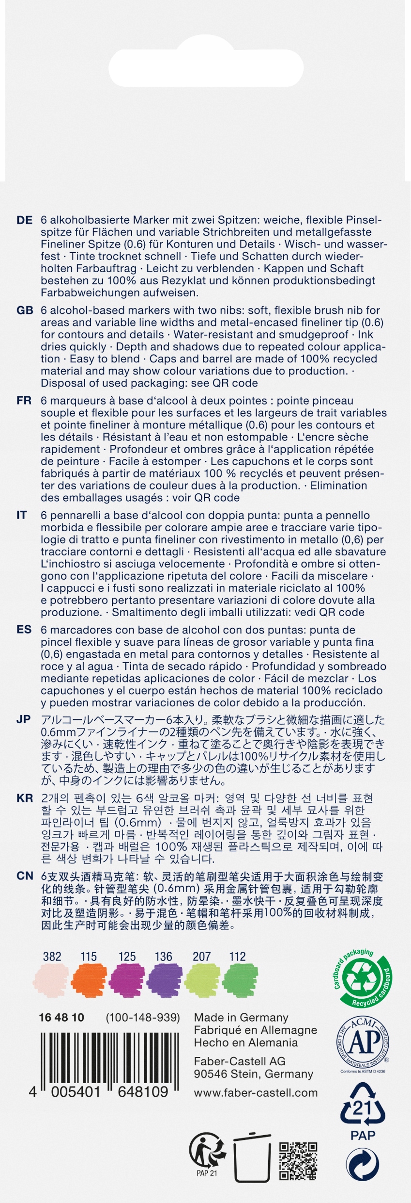 Oboustranný popisovač Goldfaber Sketch graphic 6 kol.