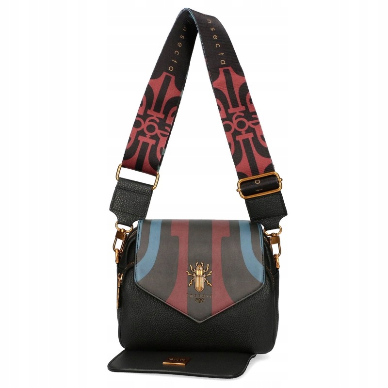 Dámská kabelka Ego s vyměnitelnými klopami, kožená, malá, přes rameno, crossbody