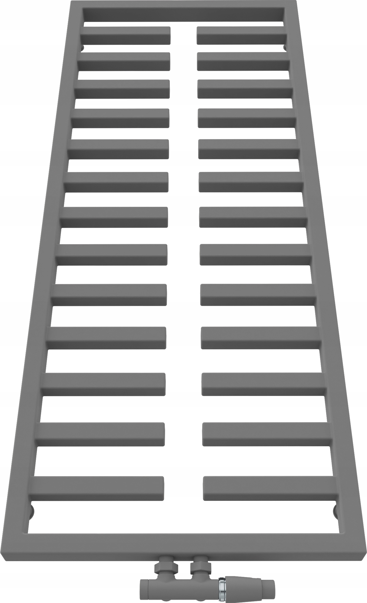 Grzejnik łazienkowy drabinkowy antracyt ZIPPER 102/53 Wysokość 1020 mm