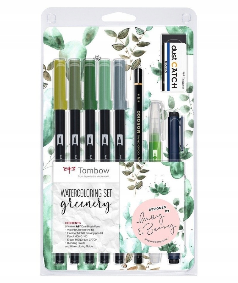 Tombow Akvarelová sada Greenery