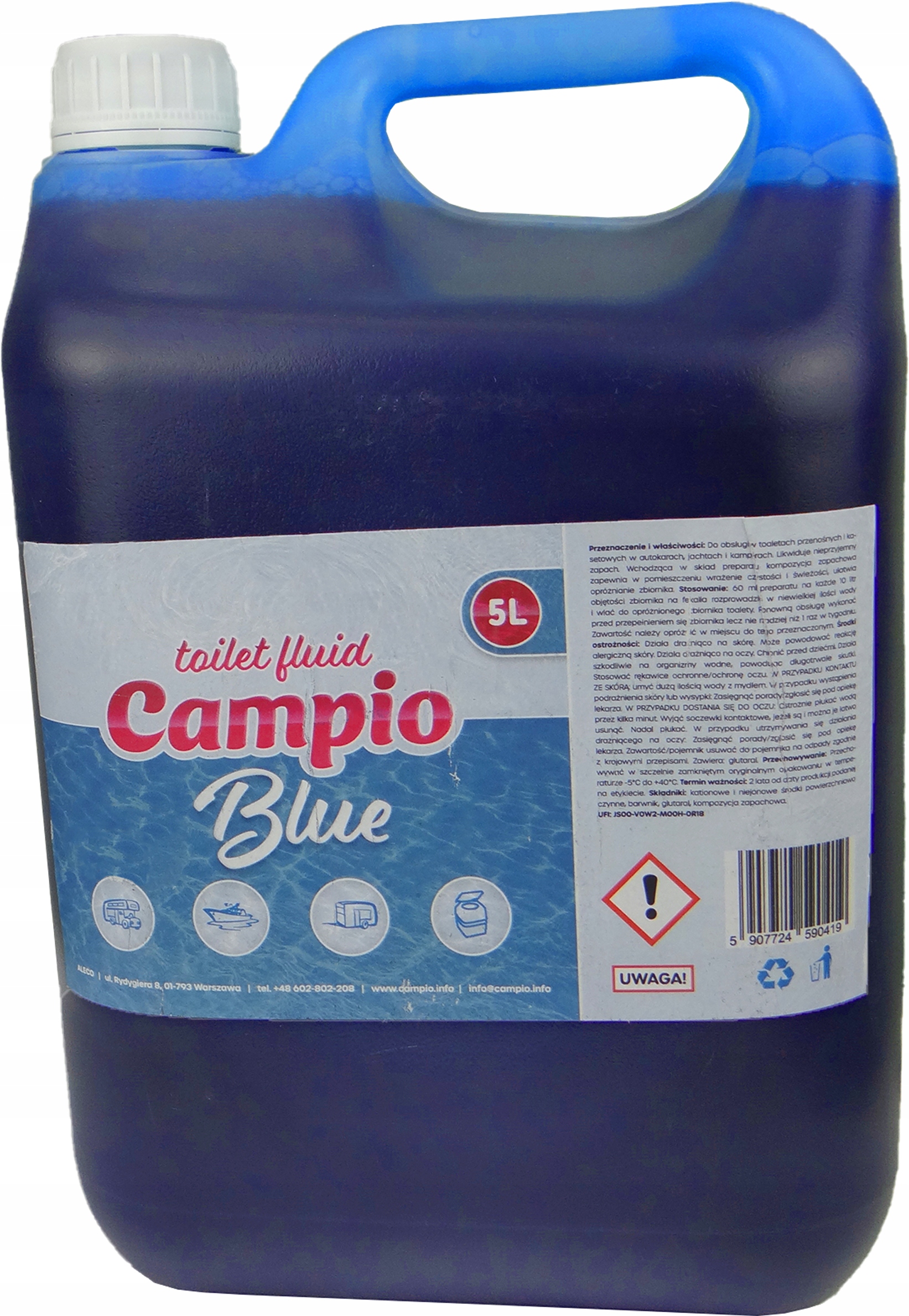 

Płyn Koncentrat Do Toalet Turystycznych Wc Blue 5L