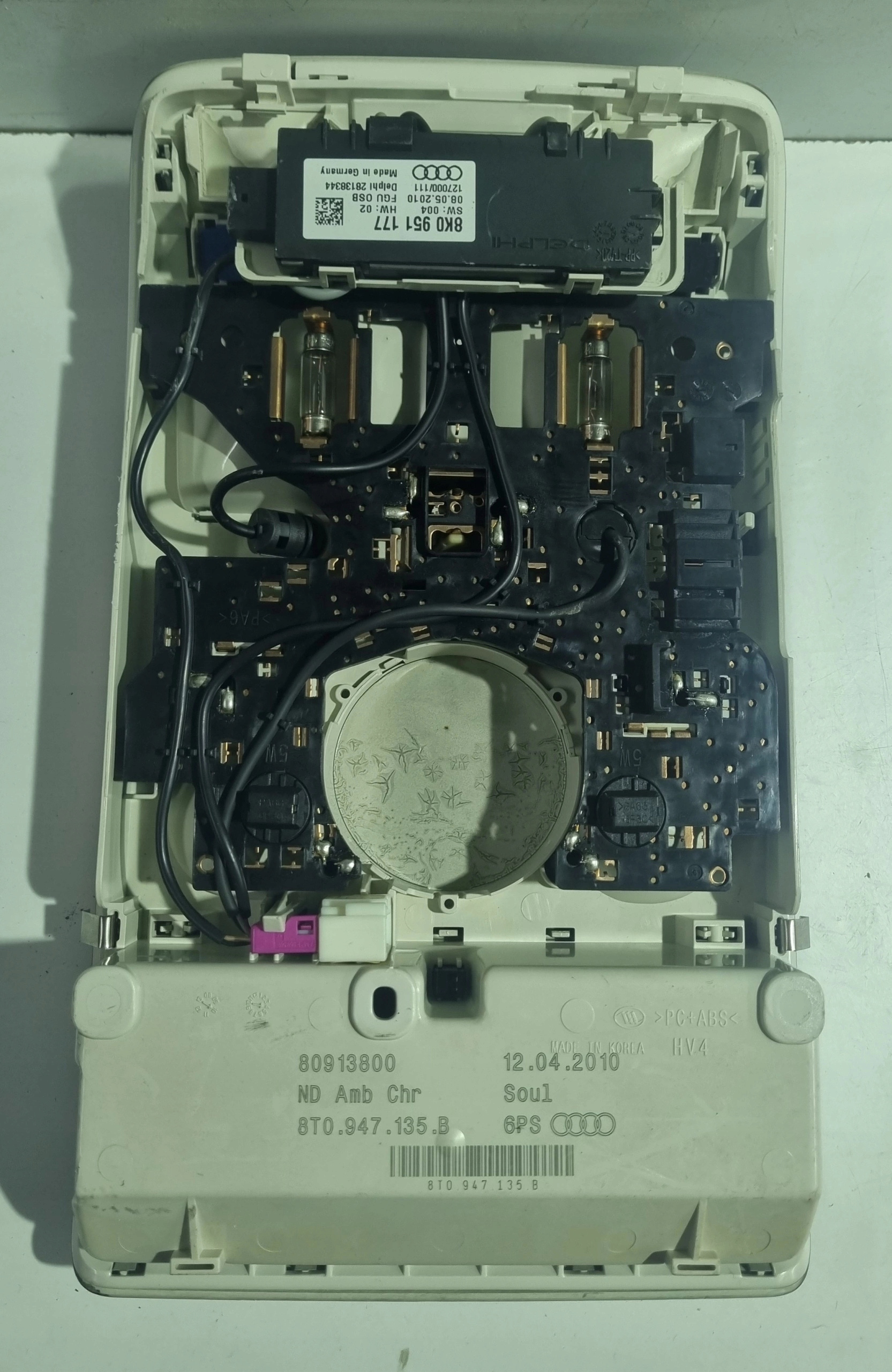 PANEL Plafonnier toit Interne Ciel de toit AUDI A4 B8