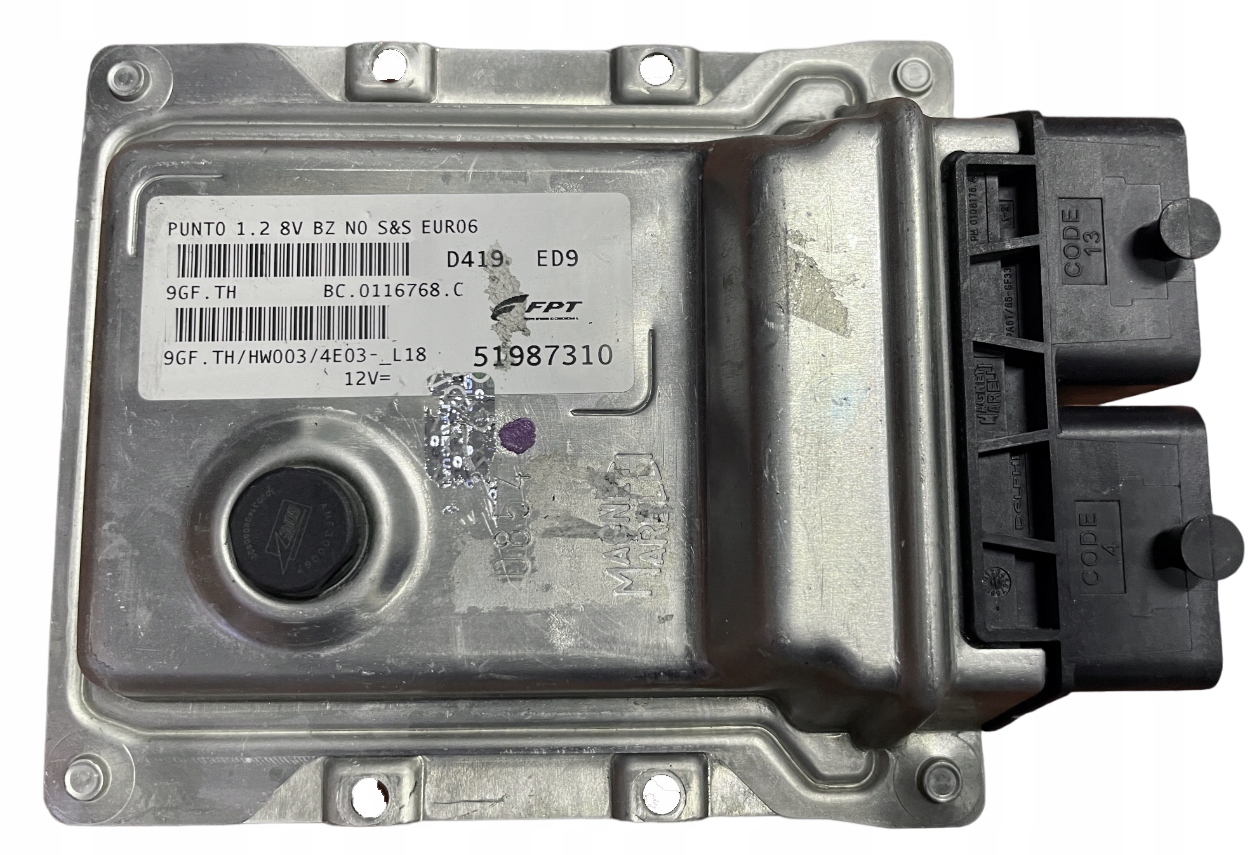 STEROWNIK FIAT PUNTO 1.2 8V 51987310 9GF.TH