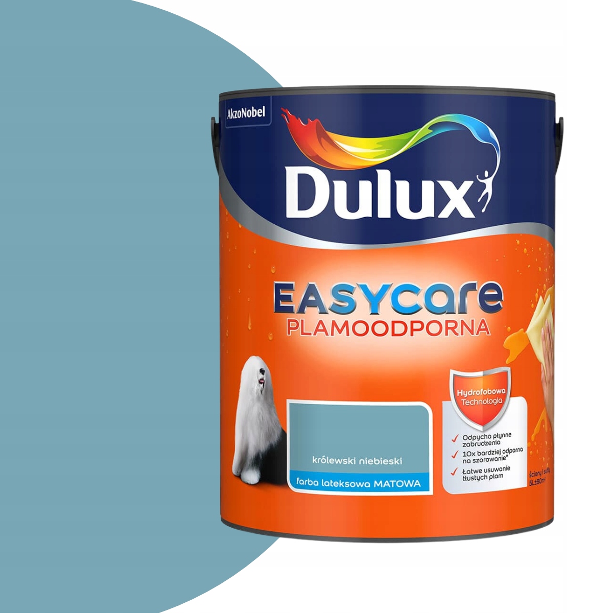 Dulux Easycare Farba Plamoodporna 5L Królewski niebieski