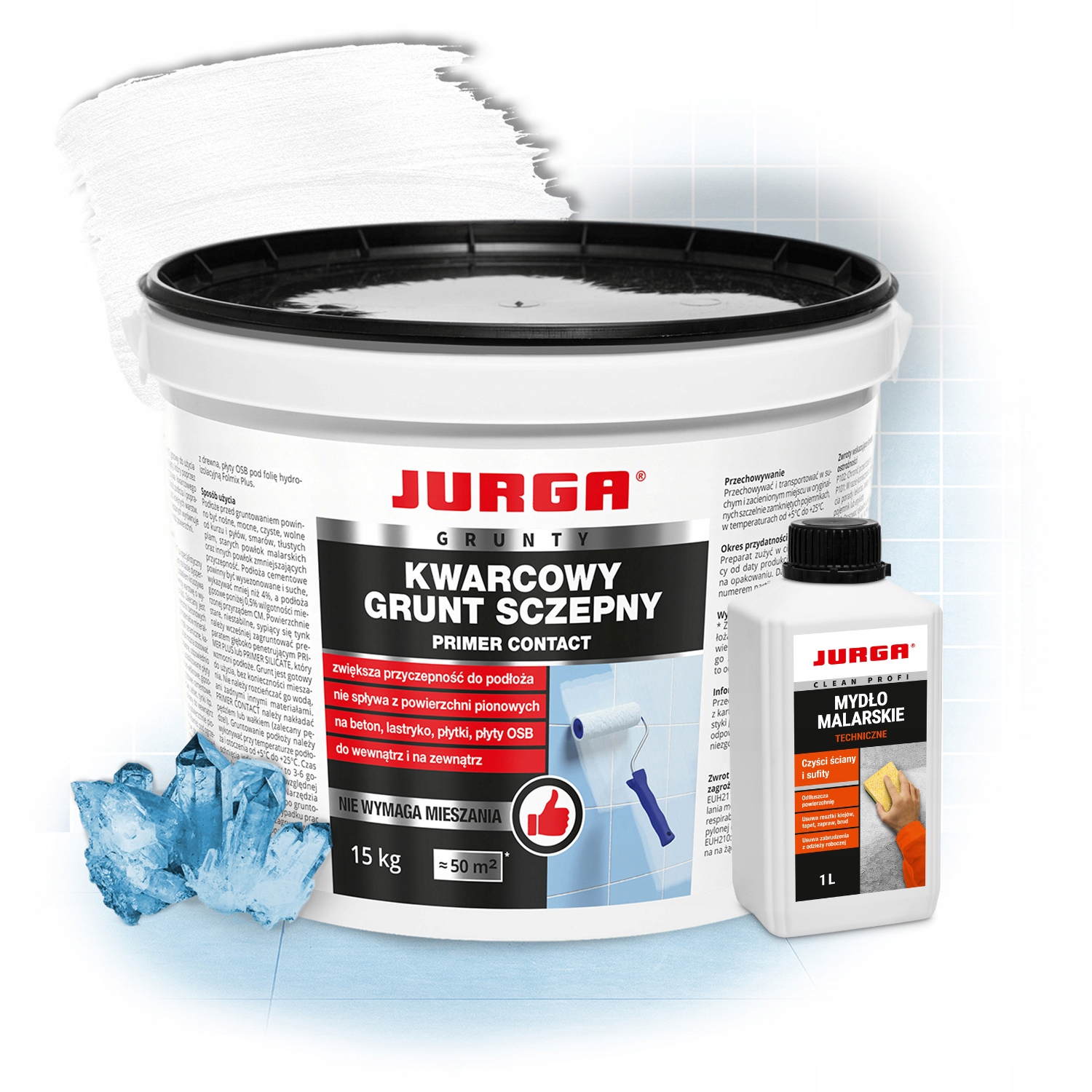 Štěpný Křemenný podklad betonu Dlaždic 15 kg malířské mýdlo 1 l