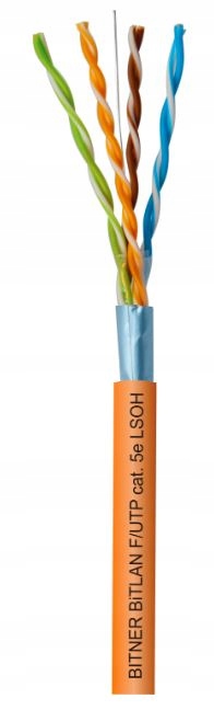 skrętka przewód kabel BiTLAN F/utp 4x2x0,5 cat.5e Lsoh Dca TI0009 100m