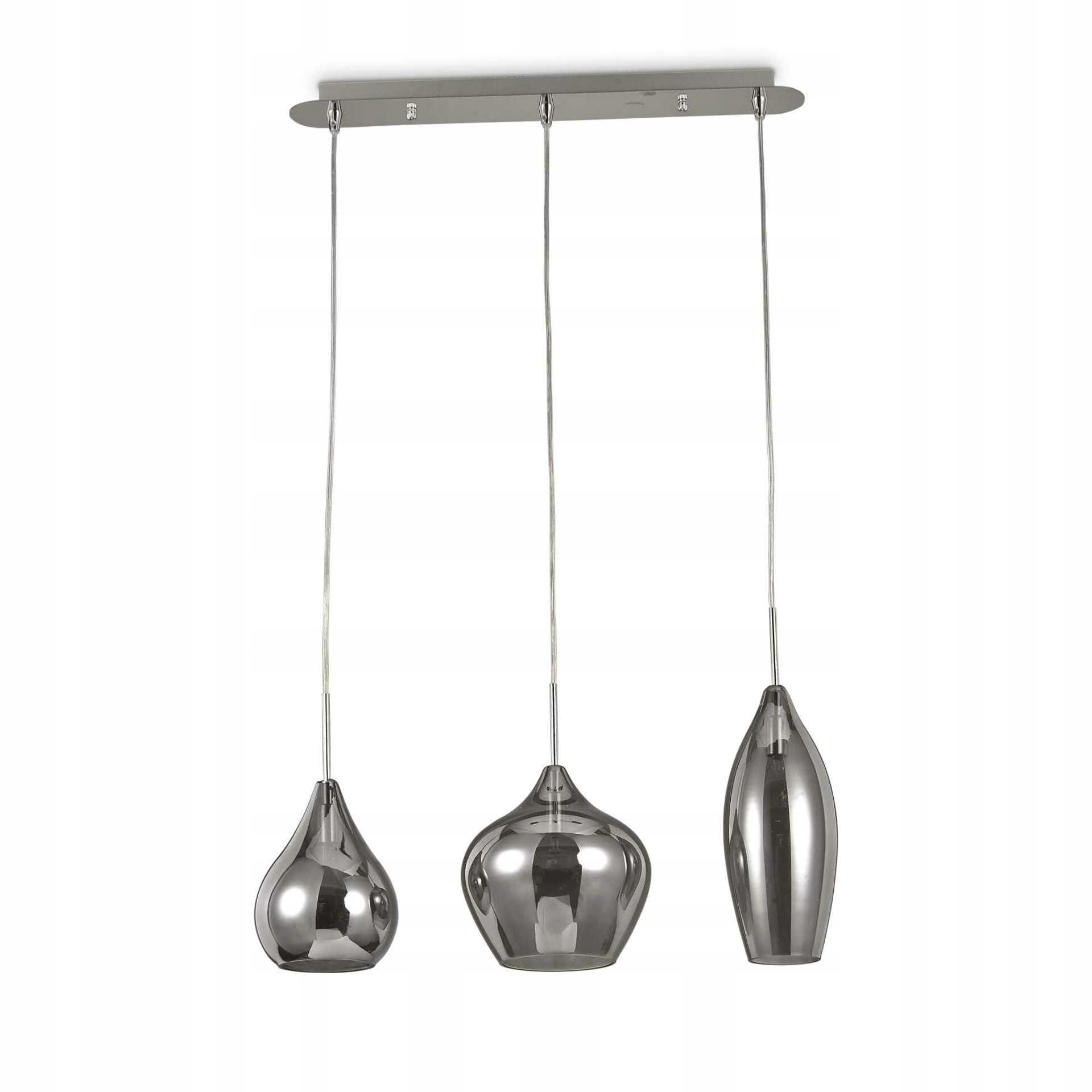 Závěsné svítidlo Ideal Lux Soft SB3 Fume G9 3x40W kouřová šedá