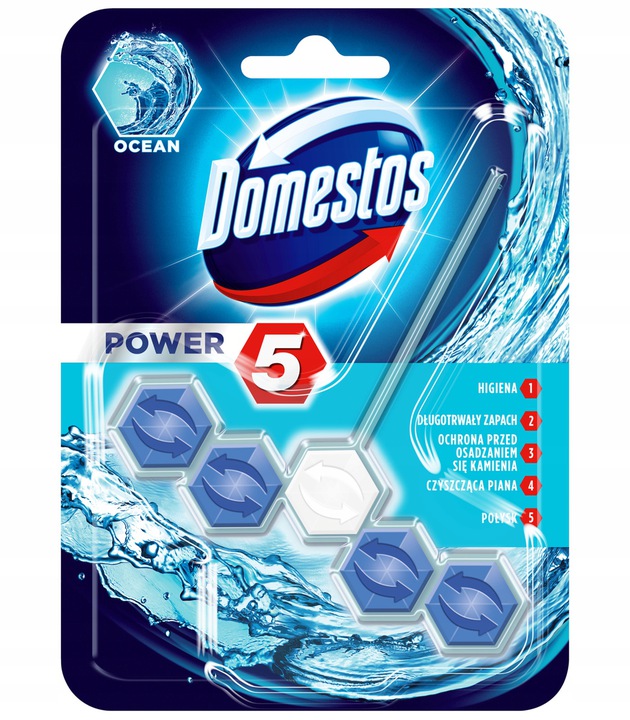 

Domestos Power 5 Ocean Kostka Zawieszka do Wc