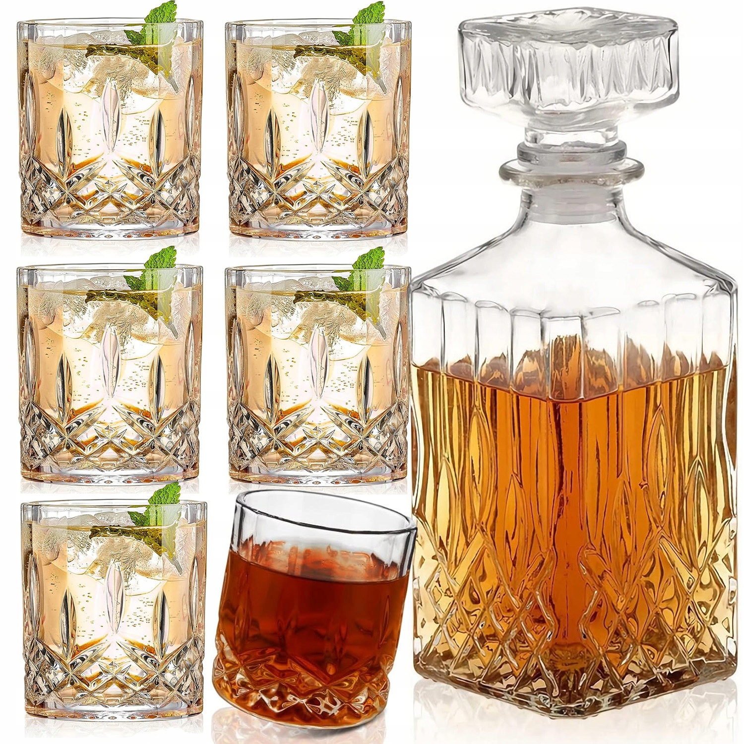Sada Karafka 6 Sklenice Na Whisky Dárek K Narozeninám Chlapa Táta Do Domu