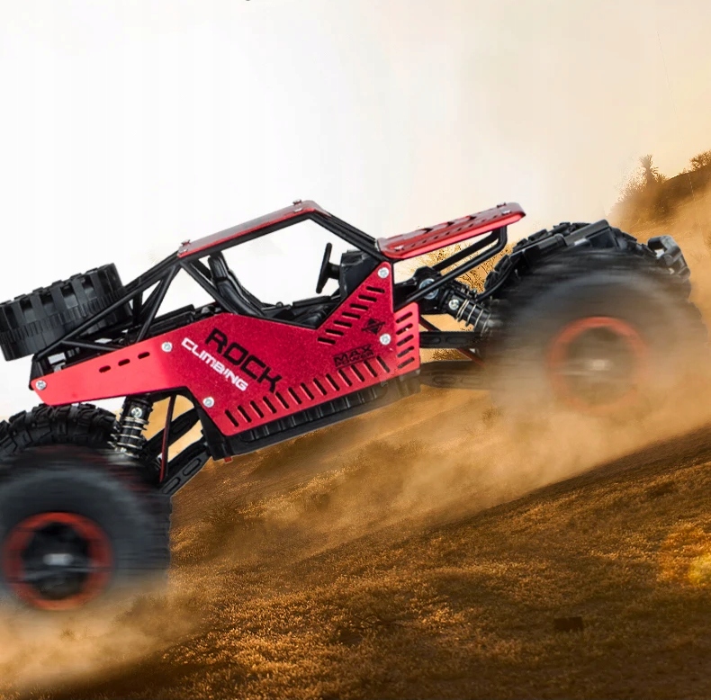 DIDELIS AUTOMOBILIS NUOTOLINIO VALDYMO AUTOMOBILIS RC METALINIS BEKELĖS 4X4 + 2 BATERIJOS Efektų nėra