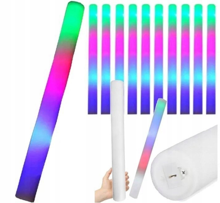 PAŁKA ŚWIECĄCA LED PIANKOWA MIECZ ŚWIETLNY 10 SZT. PAŁKA IMPREZOWA LED Kod producenta V97_