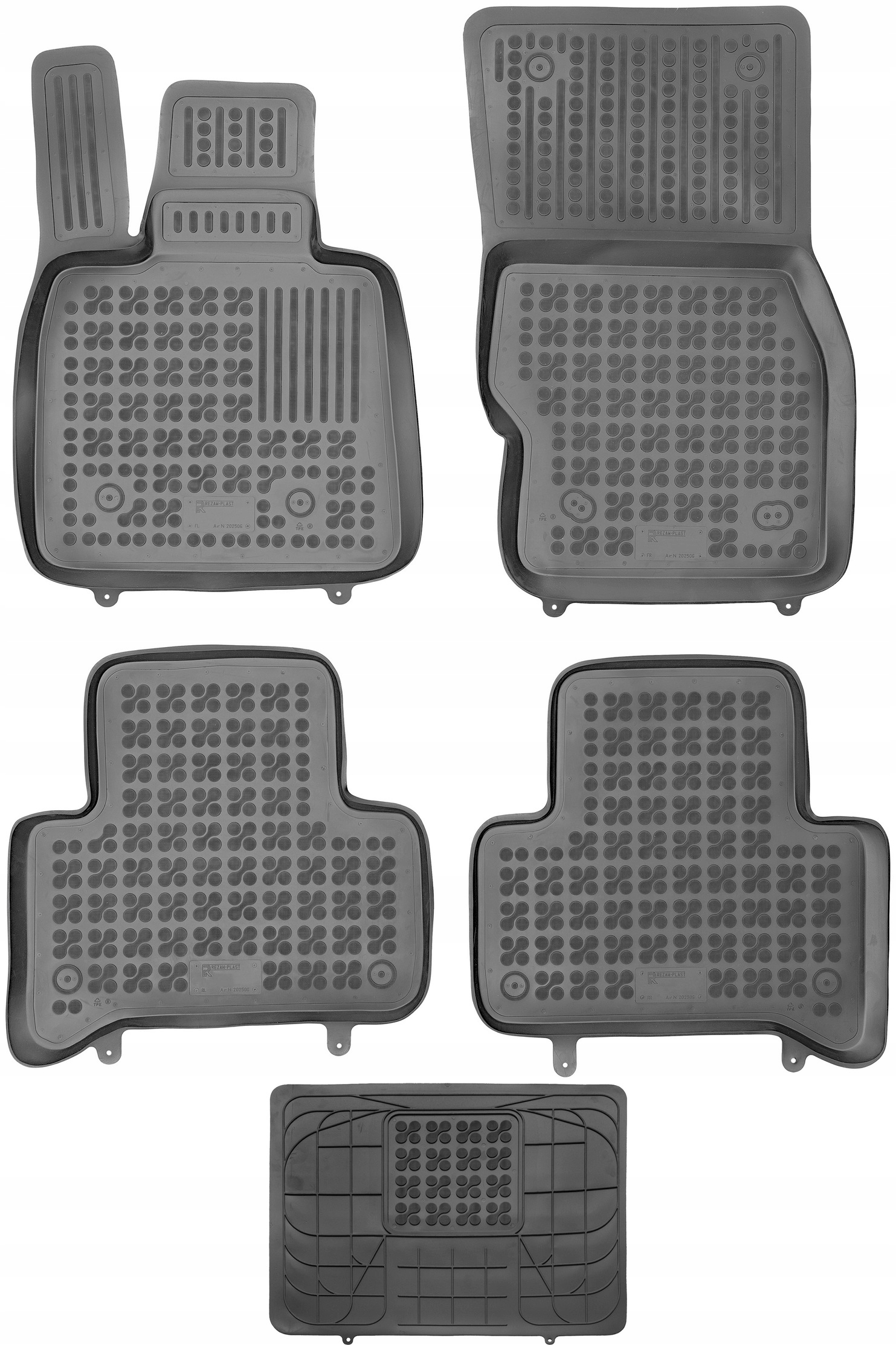 Килимки Різати-Пластик резинові 202506+203501 5 el.