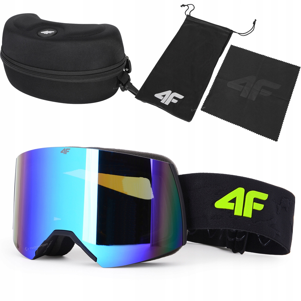 4F Juniorskie Gogle Narciarskie Snowboardowe Lustrzanki filtr S3