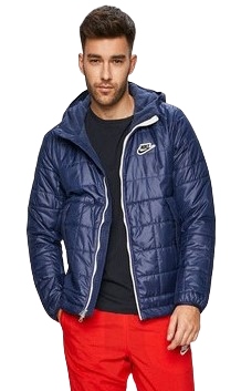 Pánská prošívaná Nike Synthetic Fill Jacket s fleecem, zimní mikina