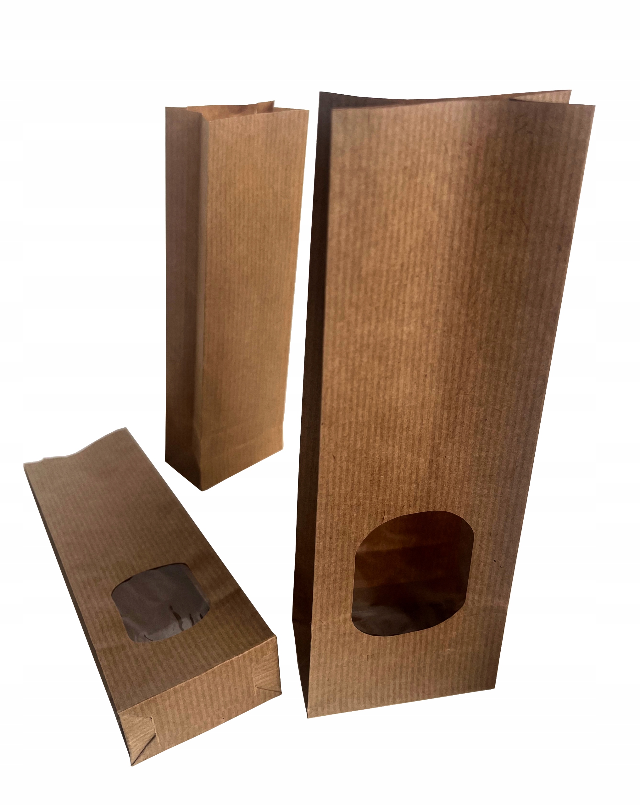 TOREBKA PAPIEROWA EKO z OKIENKIEM KRAFT 10 SZT Marka inna