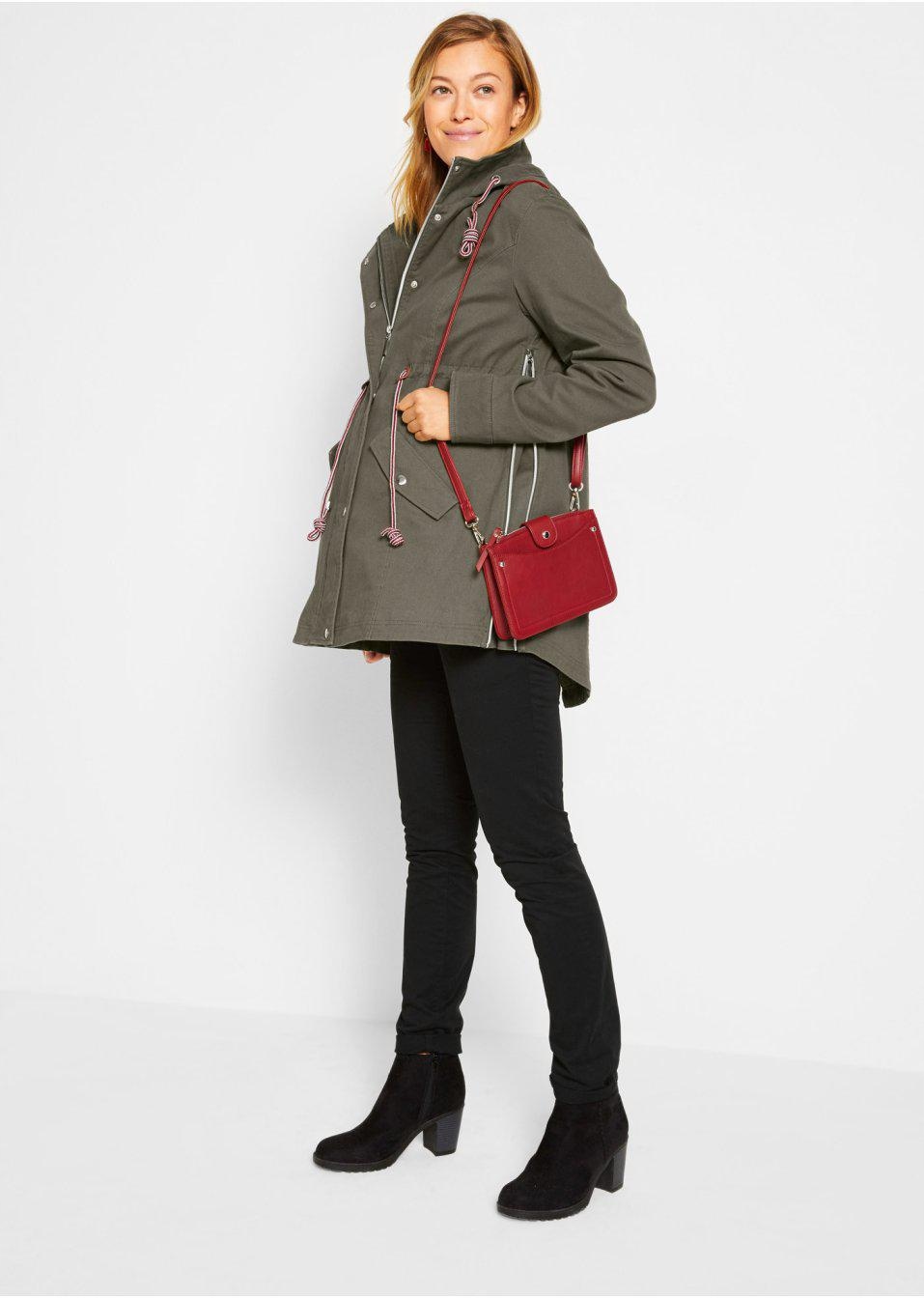 VICTIM　BIG PARKA Parka Longline Hoodie Oversize Fuksja