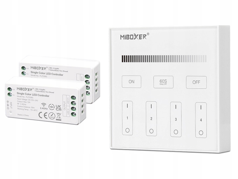 2 X Ovladač Zónový Nástěnný Panel 288W Milight