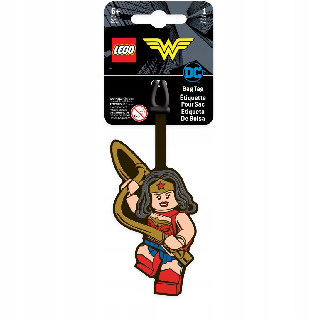 Zawieszka do plecaka i bagażu Lego DC Heroes Wonder Woman Lego