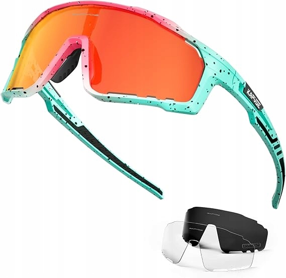 Cyklistické brýle Kapvoe Polarizované, 3 vyměnitelné čočky, TR90