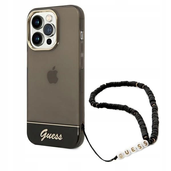 Originální Pouzdro Guess pro iPhone 14 Pro GUHCP14LHGCOHK 6,1" černé