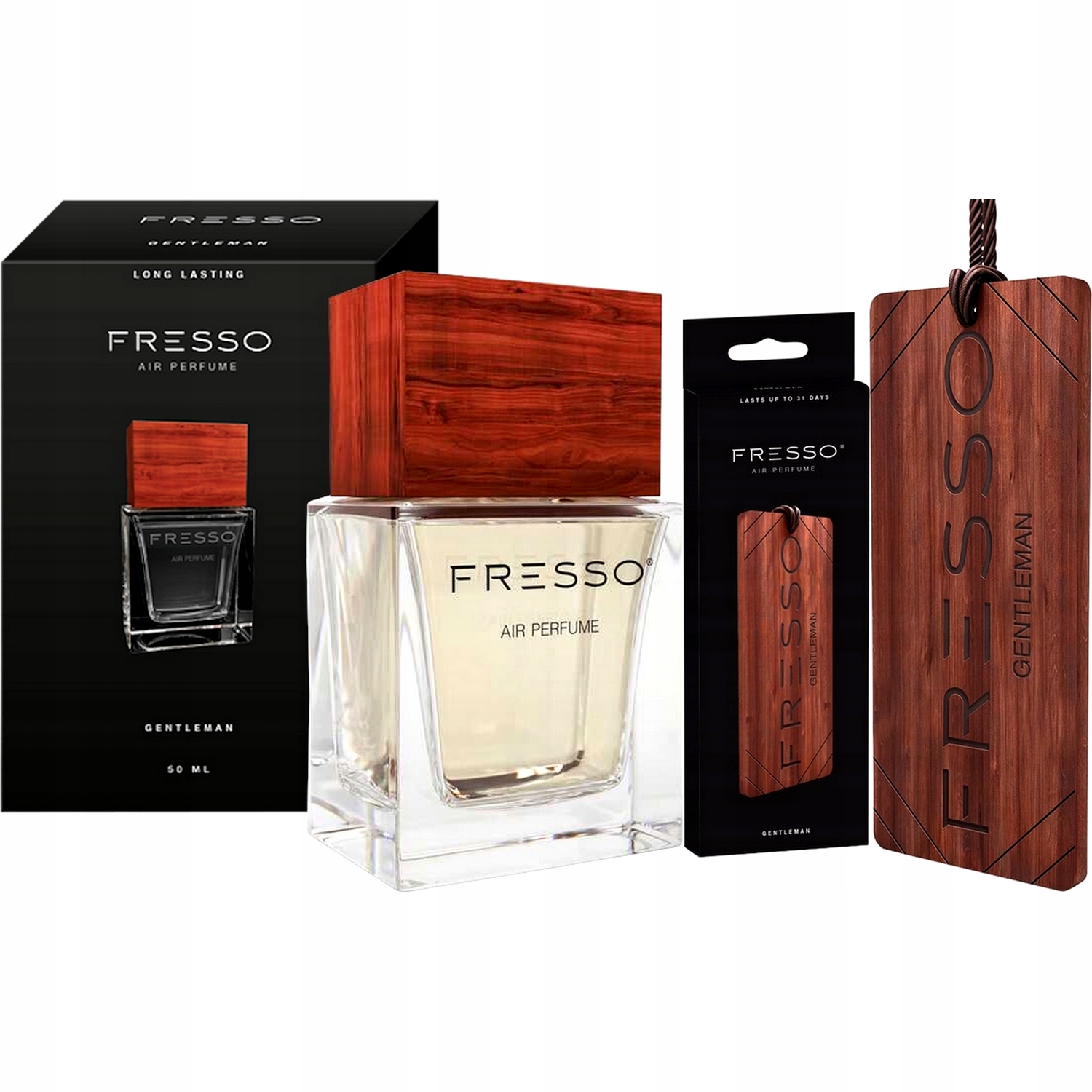 Zapach perfumy FRESSO Gentleman + zawieszka auta