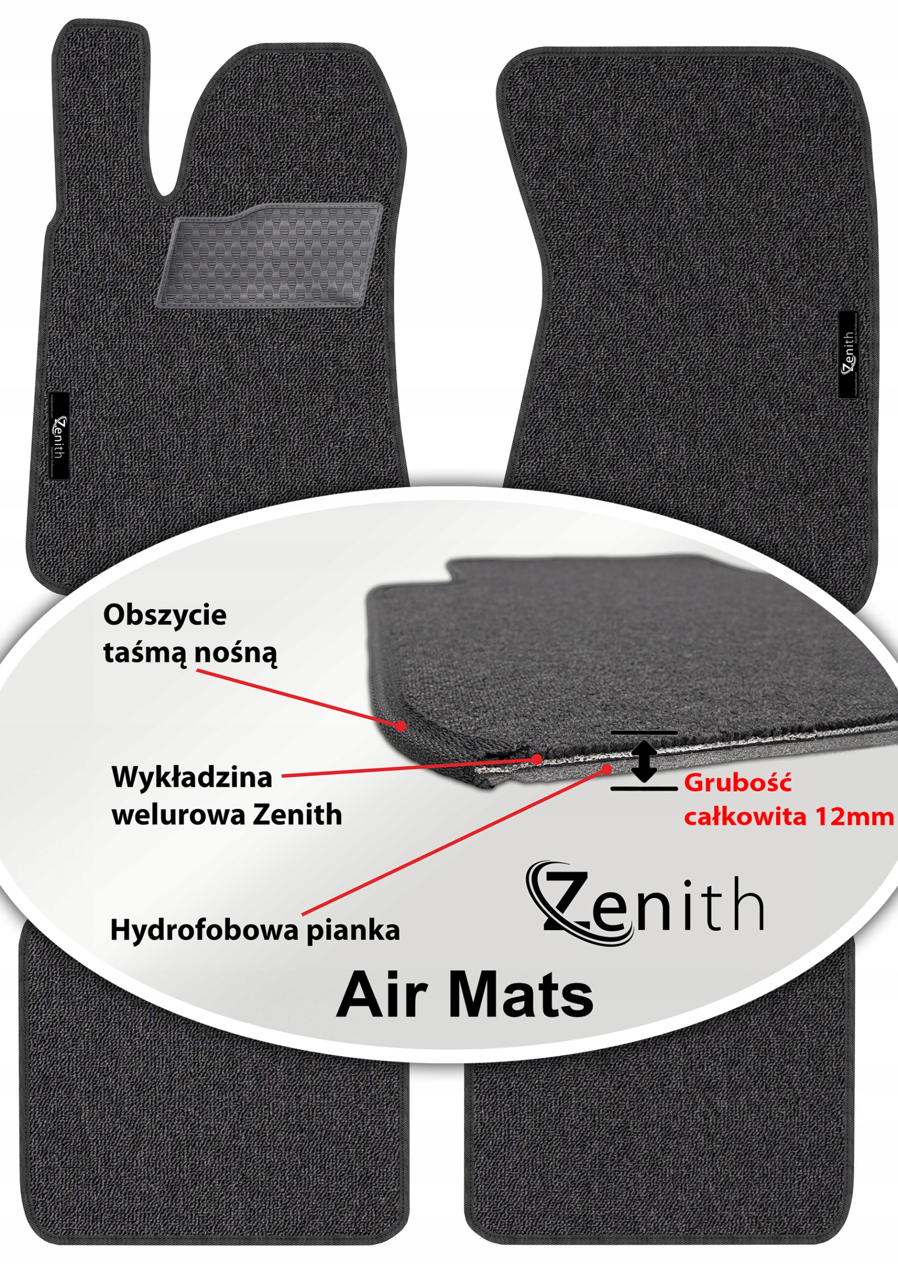 Jaguar Xj X350 Long 2003-2007 Velúrové koberčeky do auta Zenith Air Mats