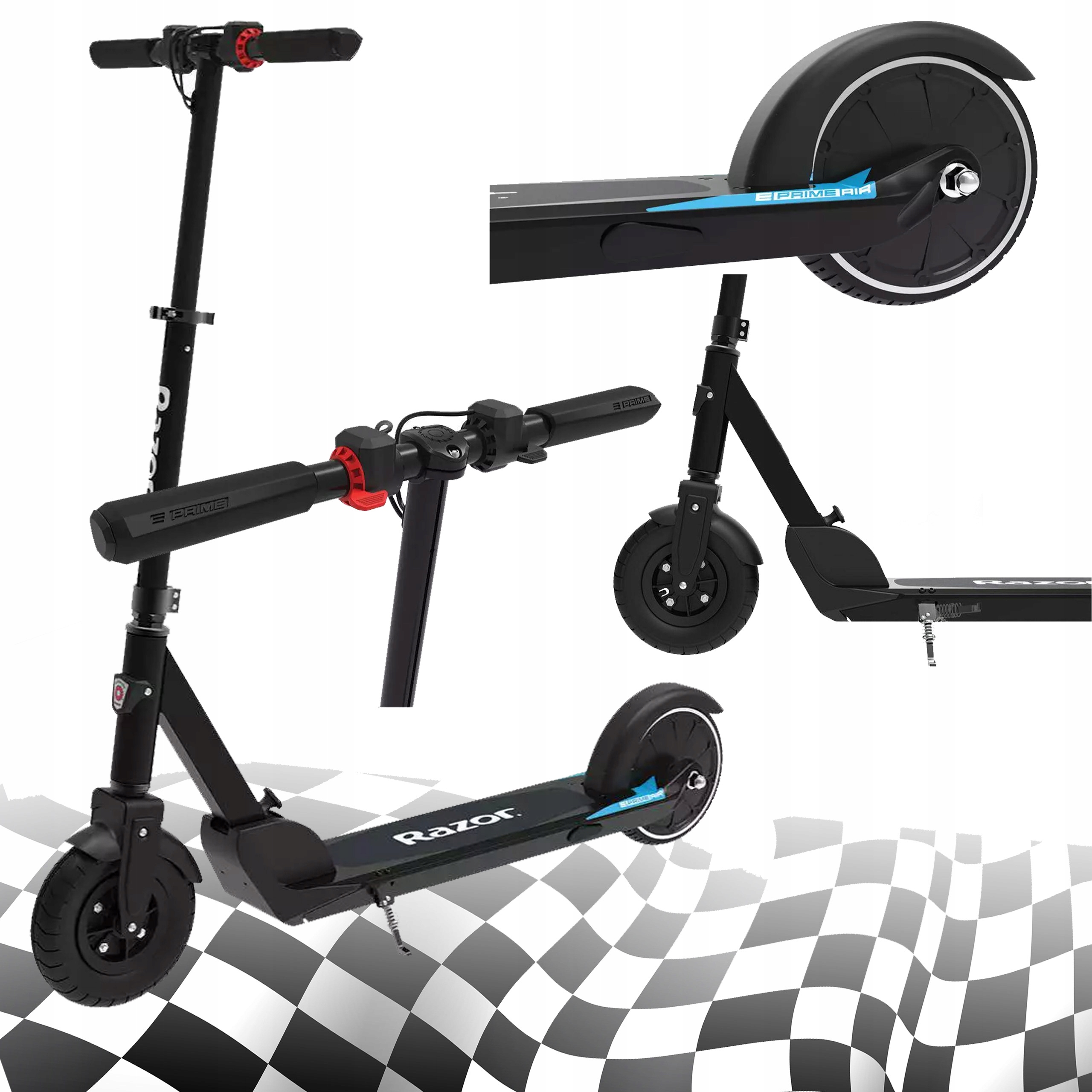 Hulajnoga Elektryczna Składana Zasięg 12km Razor E Prime Air 250W 20km/h