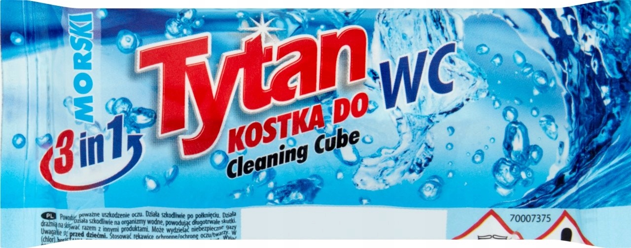 

Tytan Dwufazowa Kostka Wc Zapas Morska 40G