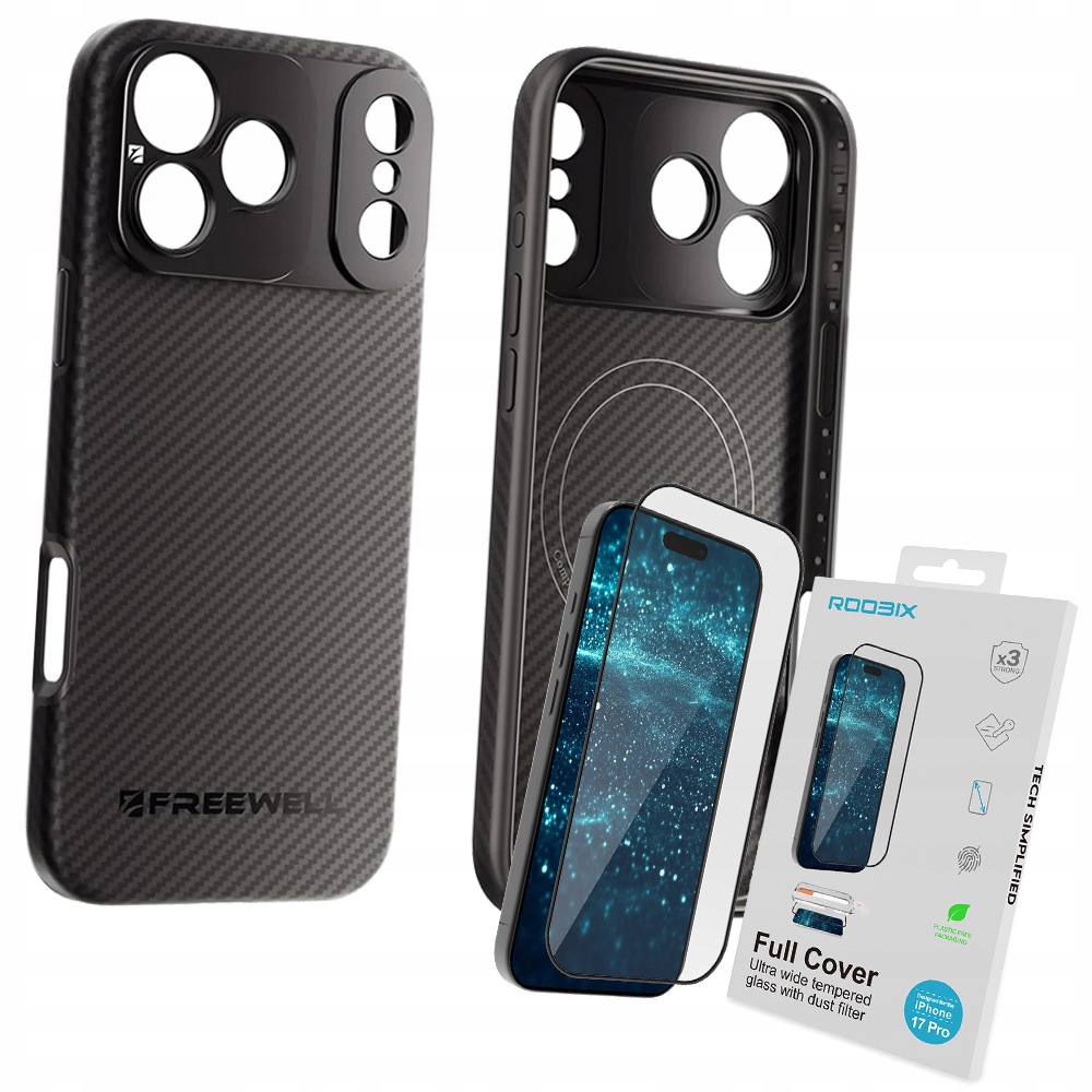 Sada Pouzdro pro iPhone 17 Pro s závitem na objektivy, filtry a Sklo