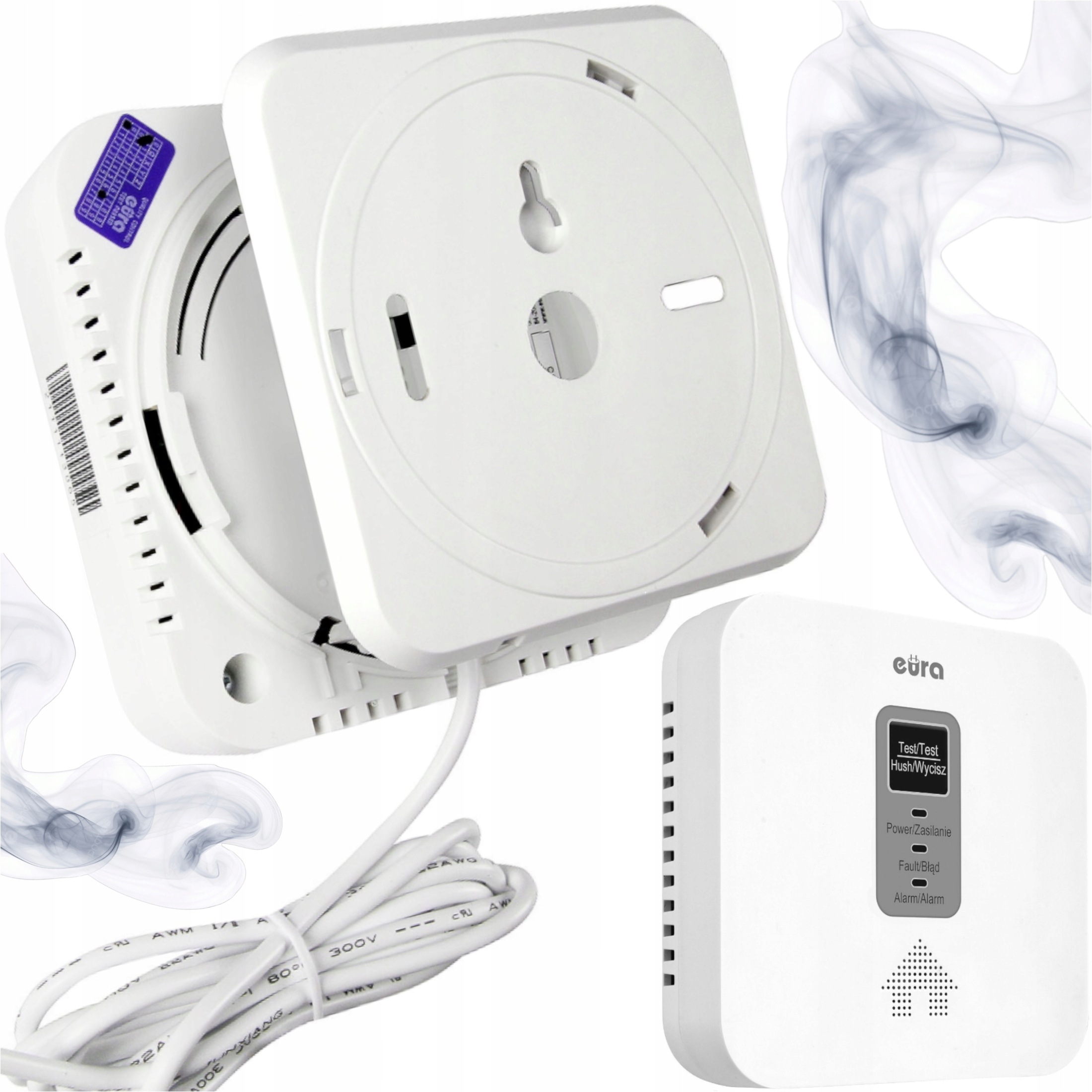 Detektor plynu a oxidu uhoľnatého Co Zemný Plyn do domu – bezpečnostný senzor