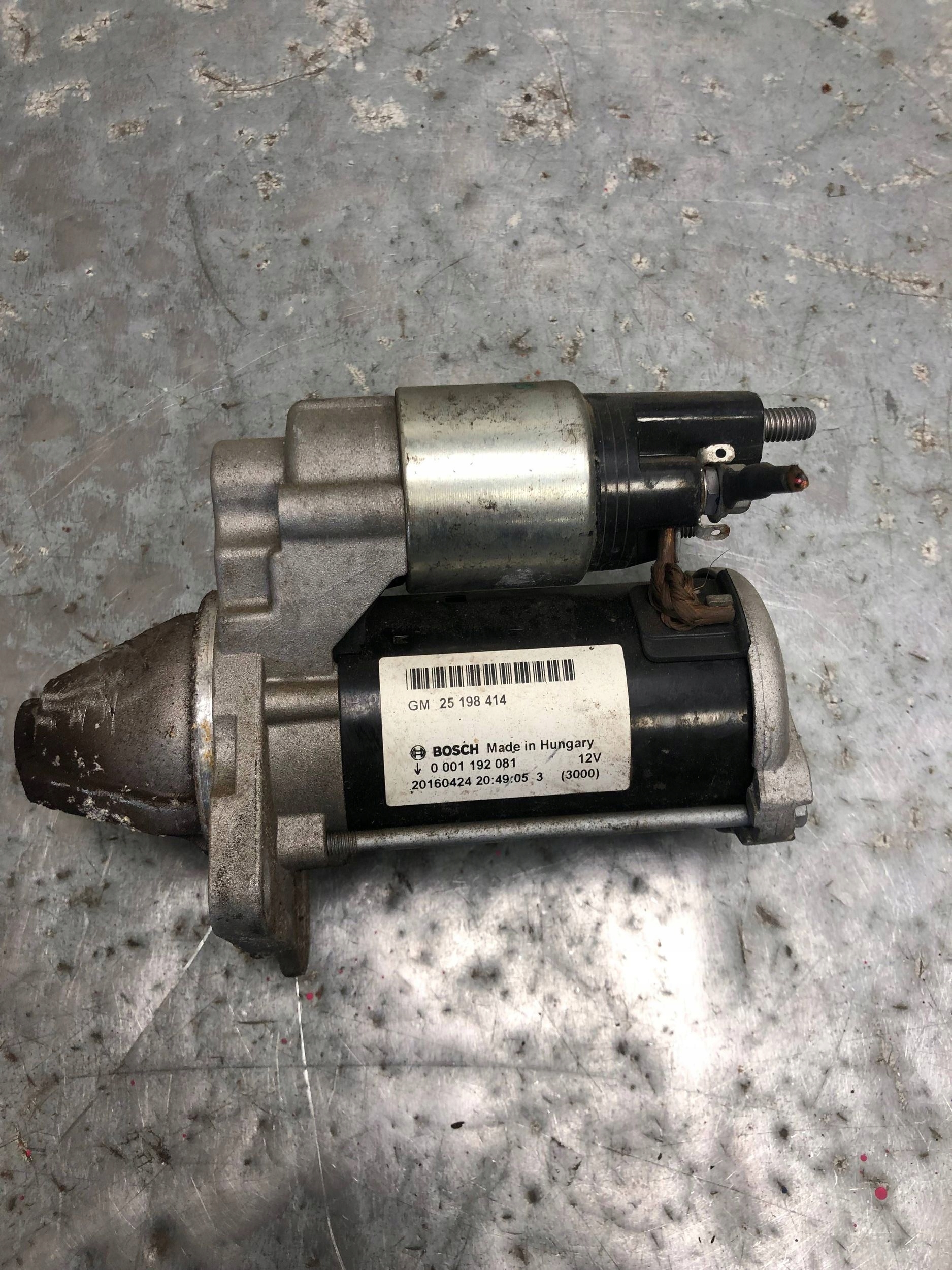 starter OPEL MERIVA B LIFT 25198414