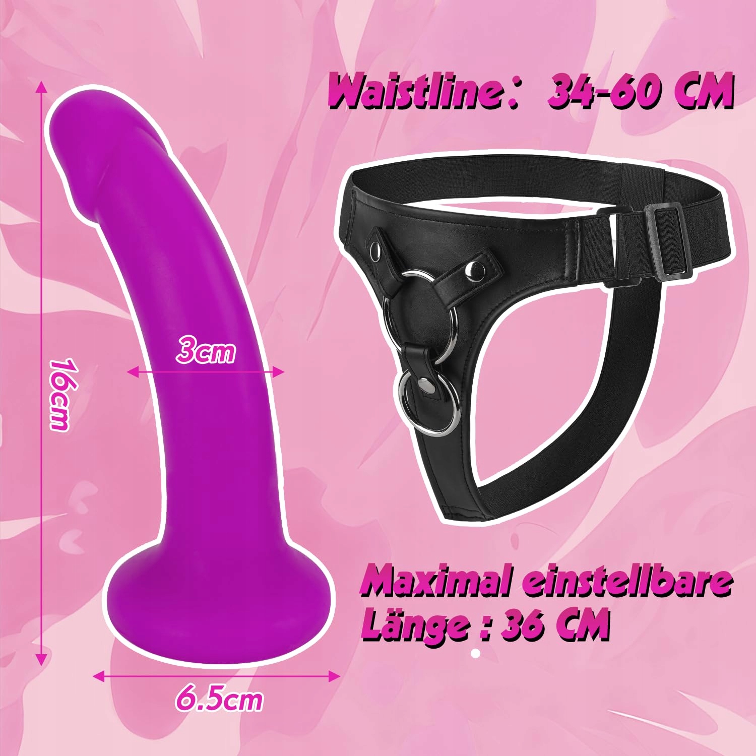 MEETEEL Realistyczny Dildo 16cm z Przyssawką i Regulowaną Uprzężą — miniatura 2
