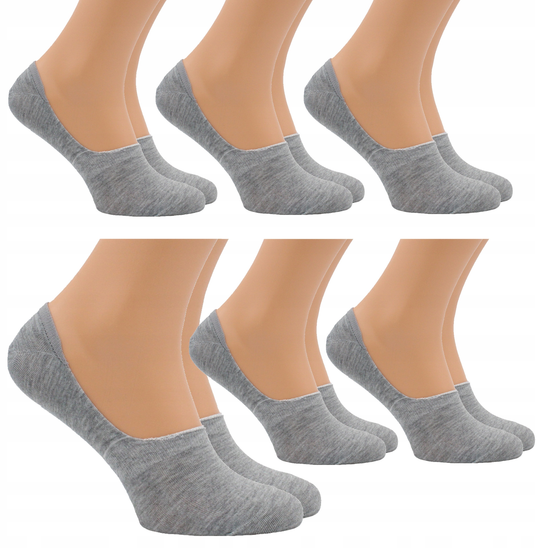 

6x Skarpety Męskie Premium Mokasyny Stopki 43-46